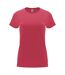 T-shirt Capri Femme Rouge Chrysanthème Roly-1