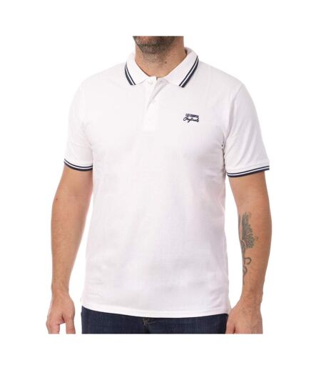 Polo Blanc/Marine Homme Lee Cooper Opan - S