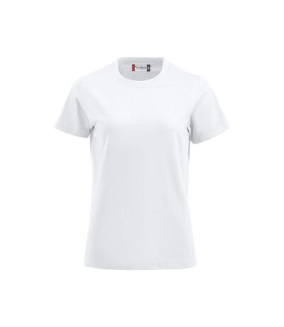 T-shirt premium femme blanc Clique