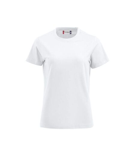 T-shirt premium femme blanc Clique