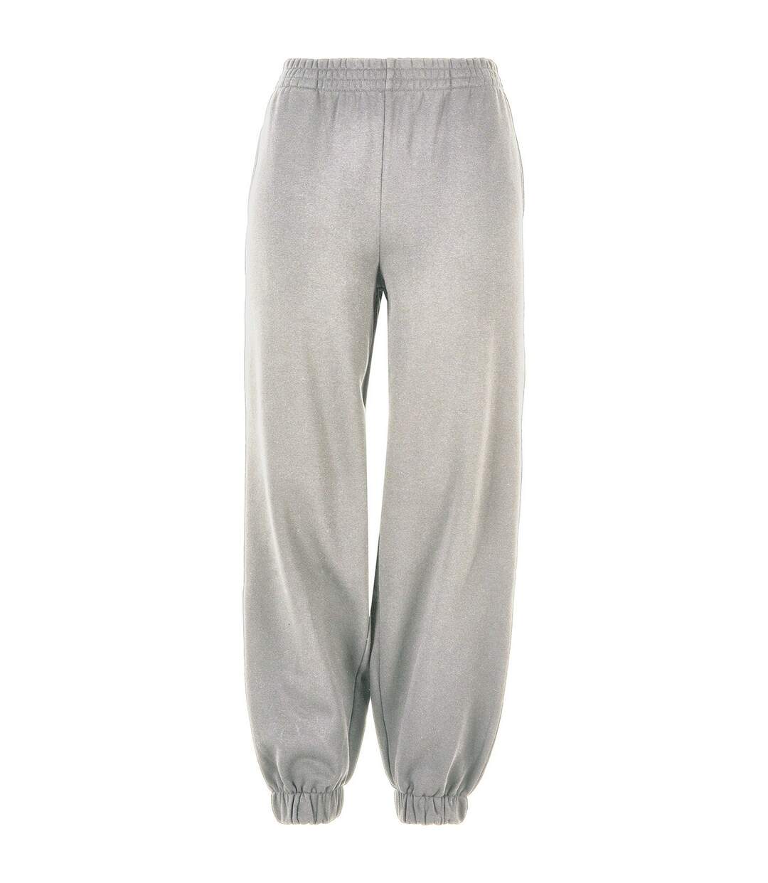 Womens/ladies balloon high waist jogging bottoms heather grey Build Your Brand