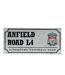 Liverpool FC - Plaque de rue (Blanc / noir) (Taille unique) - UTTA6253