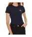 T-shirt Motif/style Logo Sur Poitrine Femme Bleu Marine Guess-1