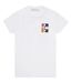 Unisex Adult Gradient Logo Slim T-shirt White Off White-1