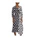 Womens/ladies Danotta Wrap Dress Black White Hugo Boss-4