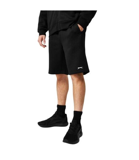 Mens Fleece Shorts Black Slazenger