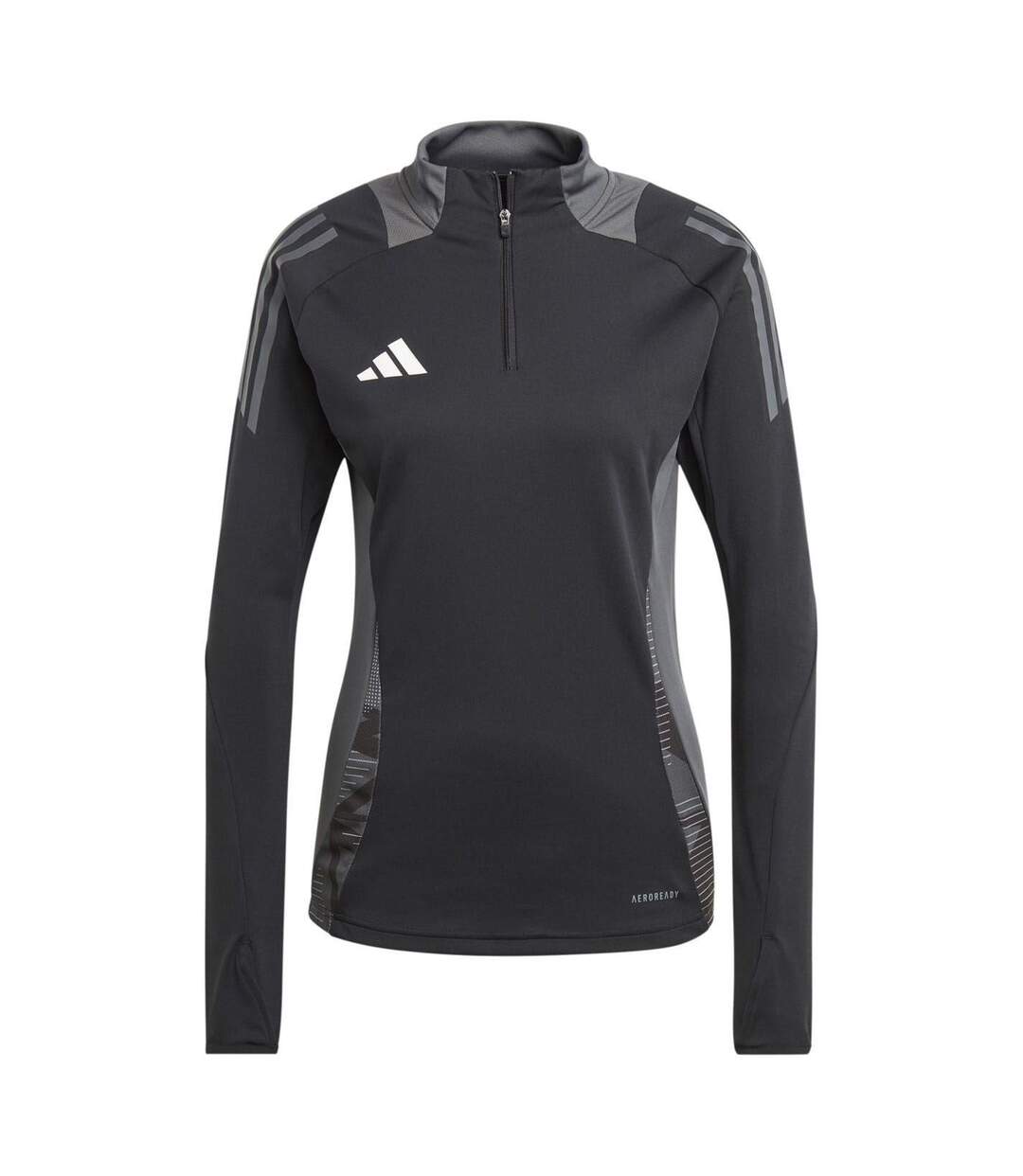 Haut Entraînement Tiro Competition Femme Noir Gris Foncé Adidas-2