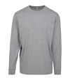 Build Your Brand Mens Long Sleeve Sweater (Gray Heather) - UTRW7713