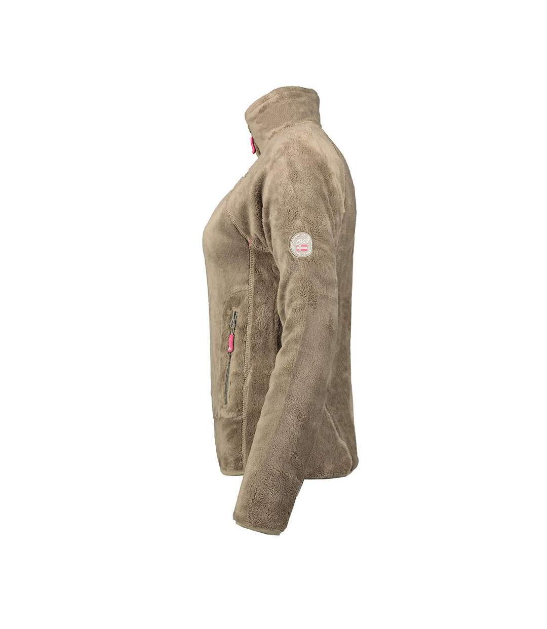 Veste polaire marron femme geographical norway upaline - l-3