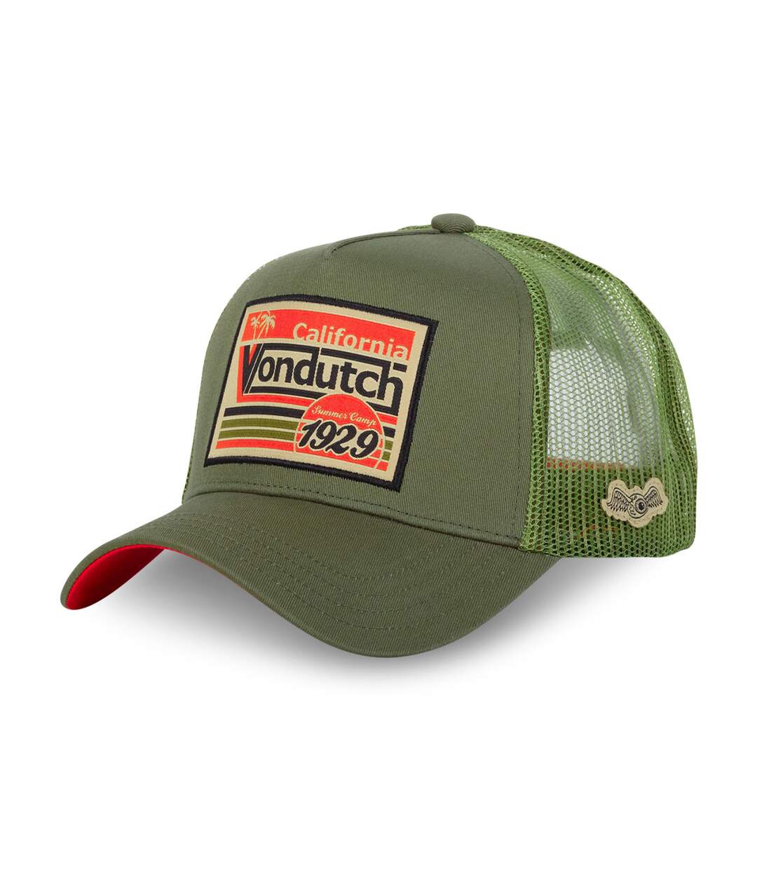 Casquette trucker avec filet en sergé de coton et broderie Surf Vin Vondutch-1