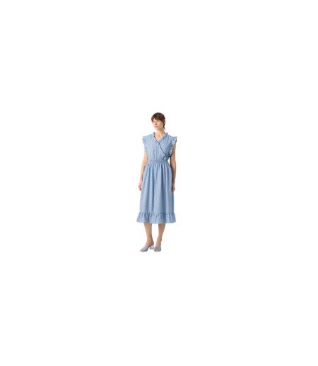 Robe Mi-longue Motif/style À Pois Femme Bleu Lollys Laundry