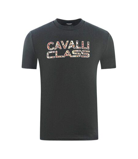T-shirt Motif/style Logo Imprimé Homme Noir Cavalli Class