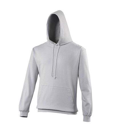 Sweat à capuche college adulte gris clair Awdis