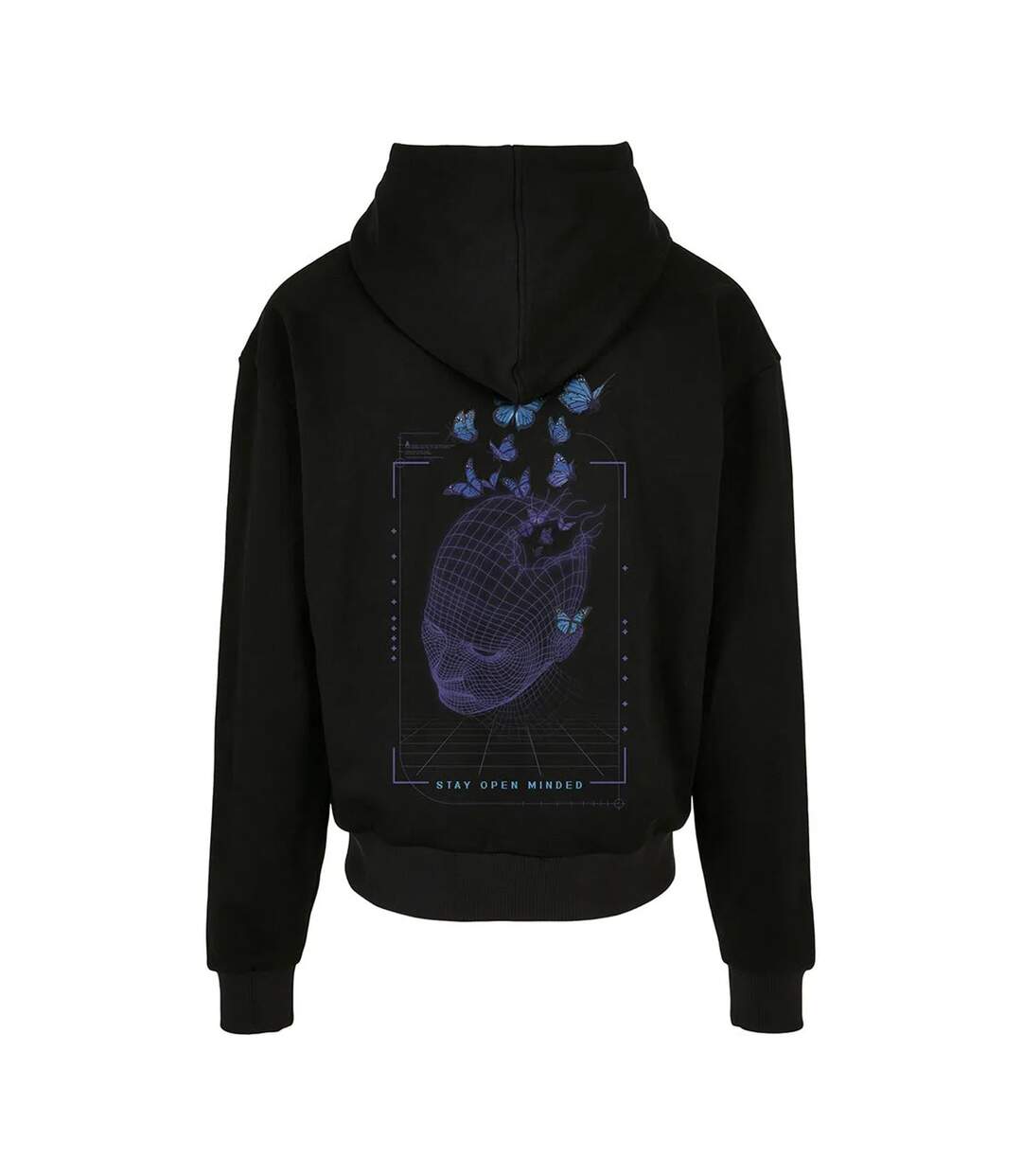 Sweat À Capuche Motif/style Tête Quadrillé Homme Noir Mister Tee-4
