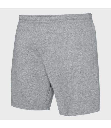 Umbro Mens Club Leisure Shorts (Grey Marl/White) - UTUO269