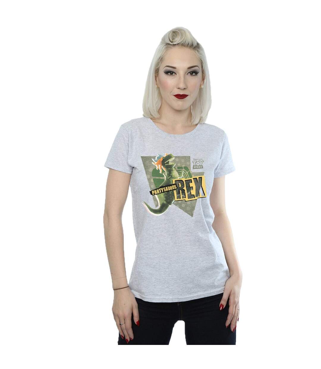 Disney T-shirt en coton Womens/Ladies Toy Story Partysaurus Rex (Gris sportif) - UTBI44262-2