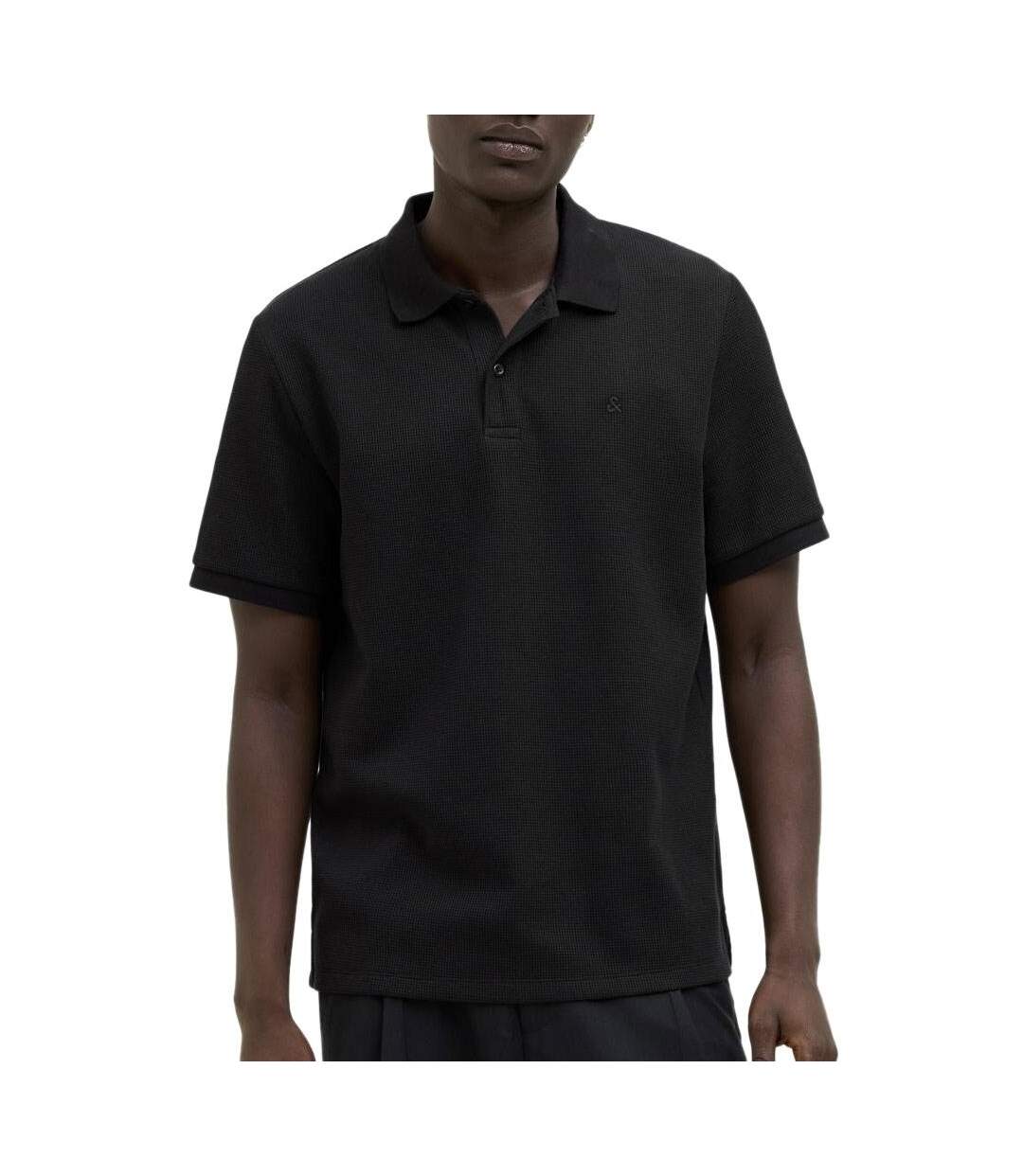 Polo noir homme jack & jones austin-1