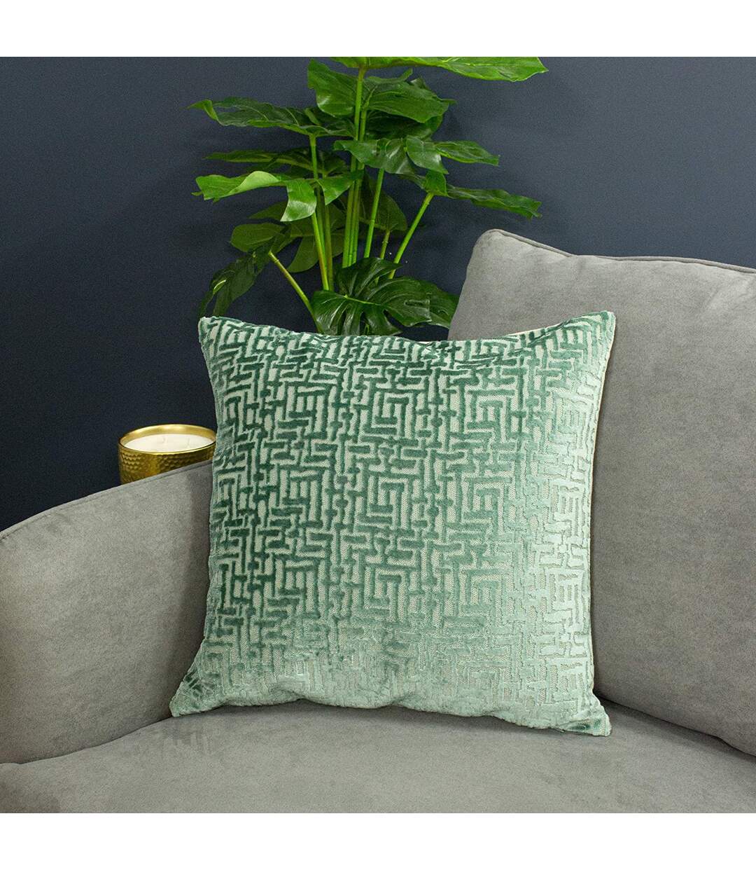 Paoletti Delphi Cushion Cover (Mint) - UTRV1822