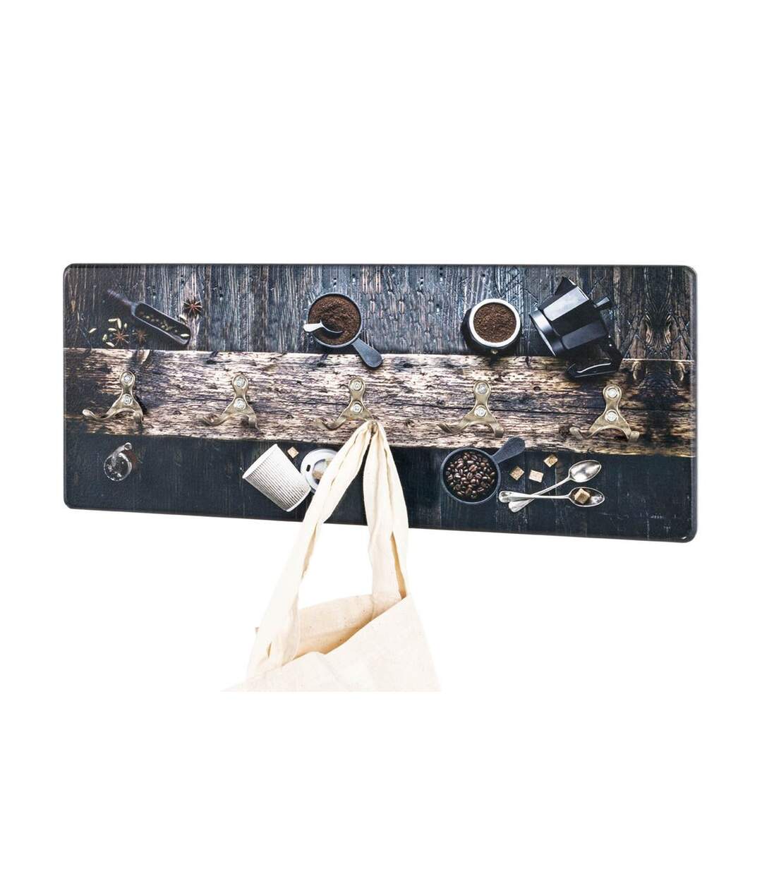 Patère Murale Design Café 50cm Noir-2