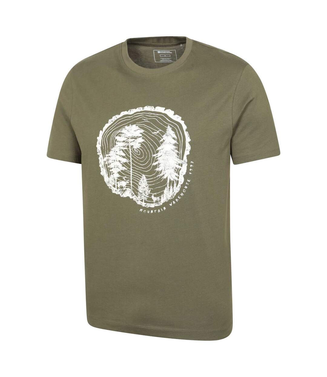 T-shirt off the beaten track homme vert kaki Mountain Warehouse-4