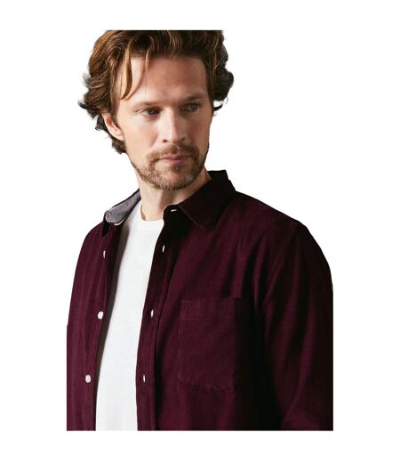 Chemise Manches Longues Homme Bordeaux Maine