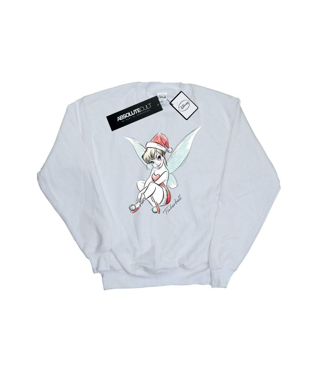 Disney - Sweat TINKERBELL CHRISTMAS FAIRY - Femme (Blanc) - UTBI11822-1