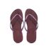 Tongs violet femme havaianas slim logo infradito-3