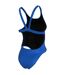 Womens/ladies Logo One Piece Swimsuit Blue Nike-2