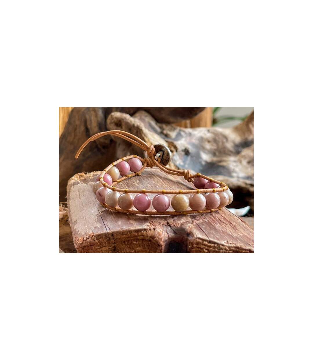 Bracelet de guérison en Rhodochrosite