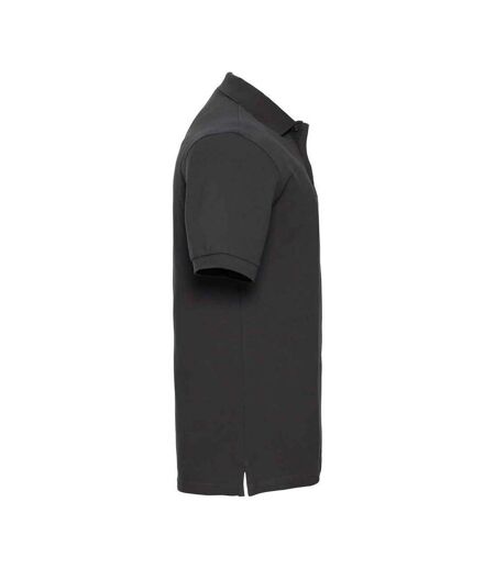 Russell Mens Classic Cotton Pique Polo Shirt (Black) - UTPC6285