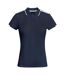 Polo tamil femme bleu marine / blanc Roly-1