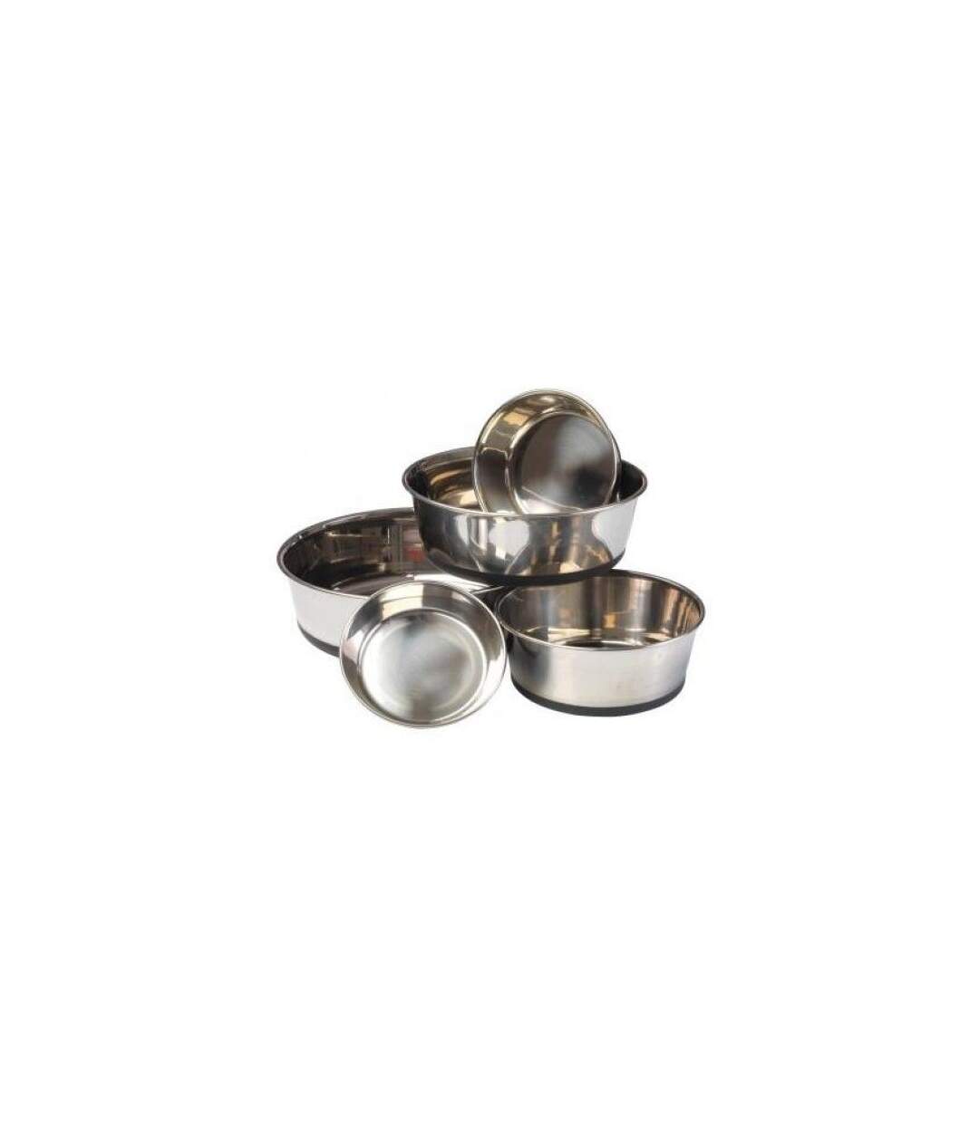 Stainless steel dog bowl xl silver House of Paws-1