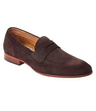 Mocassins penny bruno homme marron foncé Base London