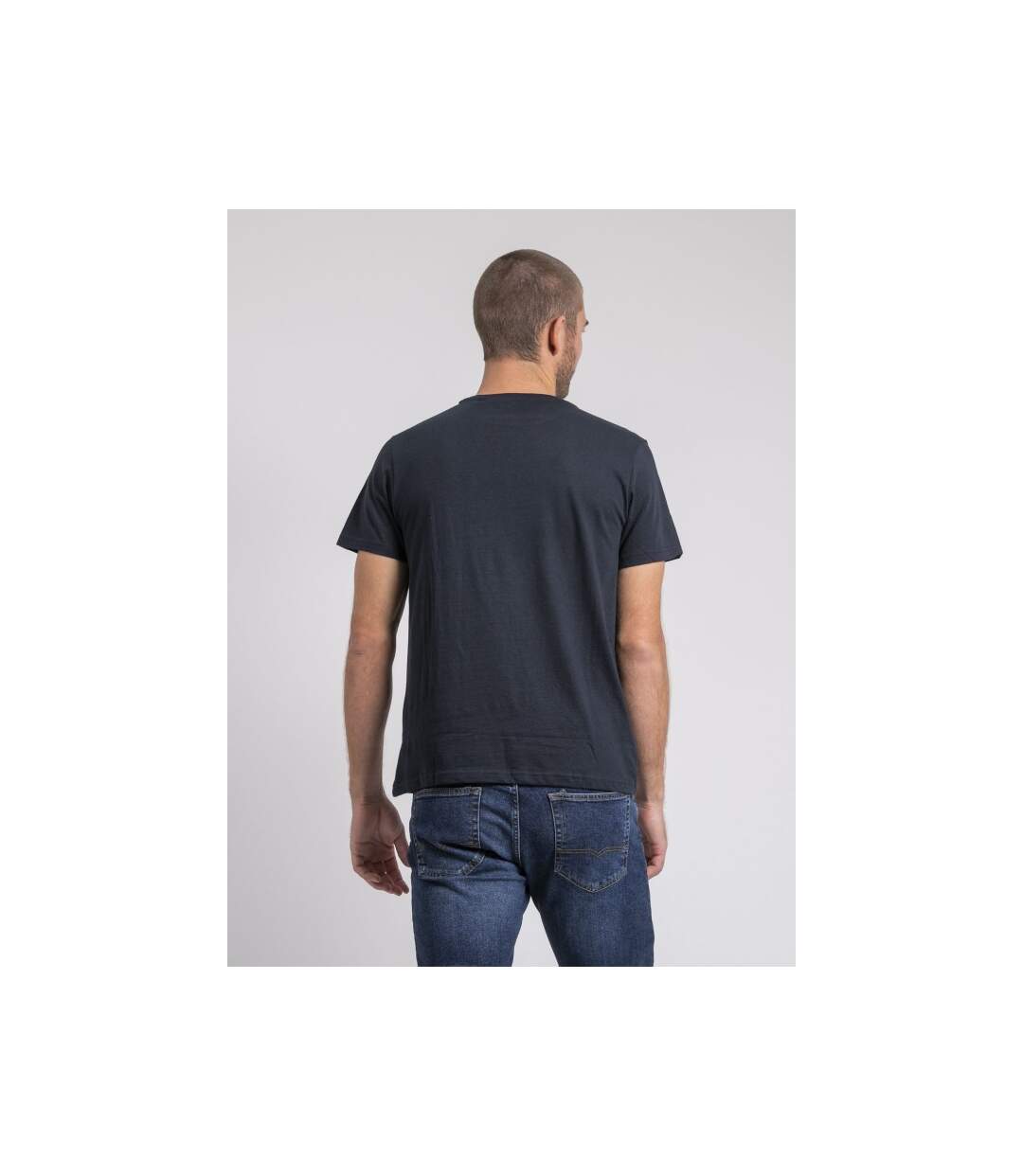 T-shirt col rond pur coton JOAKIM-2