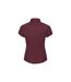 Russell Collection Womens/Ladies Easy-Care Fitted Short-Sleeved Shirt (Port) - UTPC5856