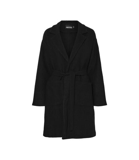 Manteau noir femme pieces jolene