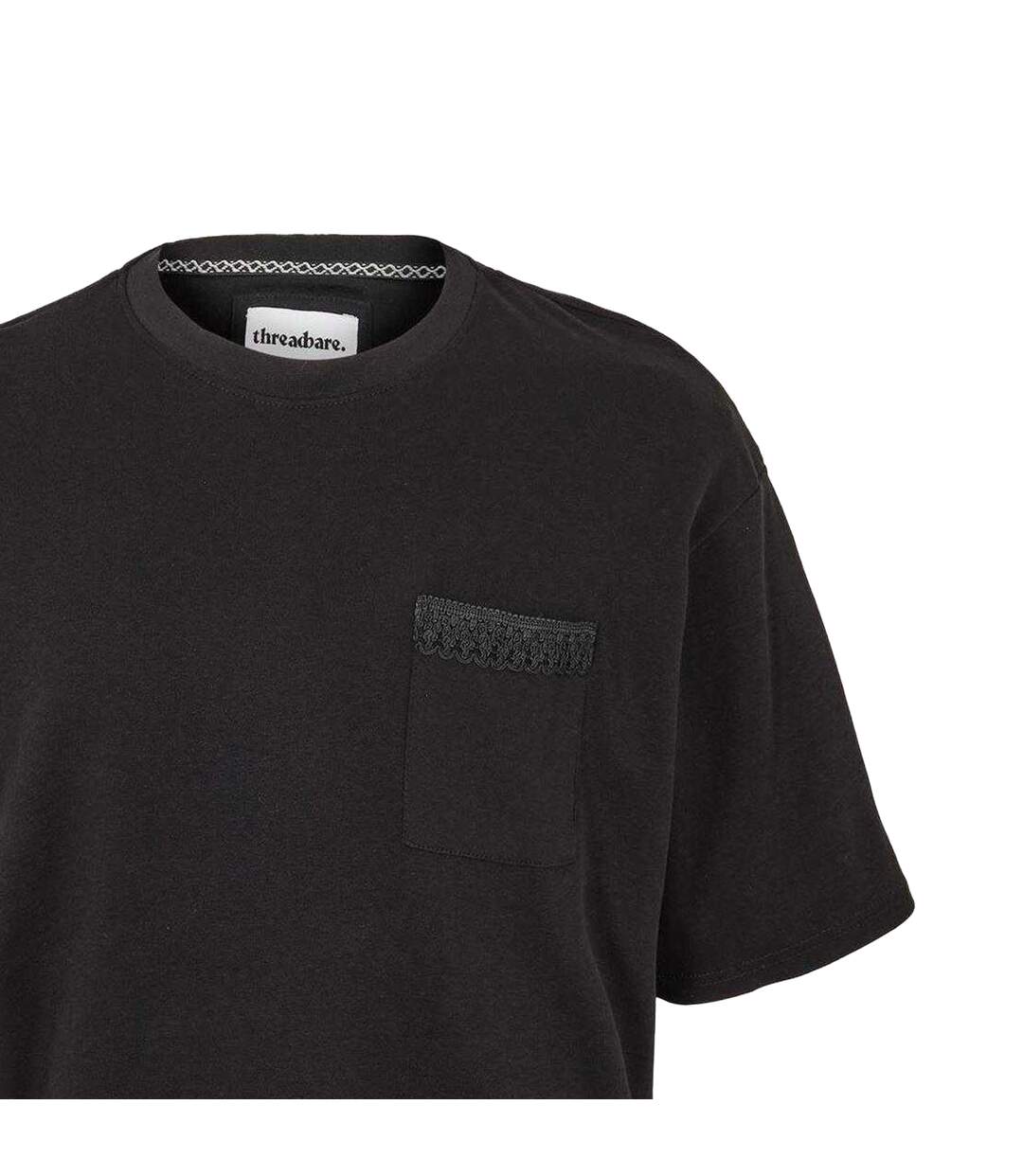 T-shirt Dunedin Homme Noir Threadbare-2
