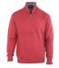 CHALLENGER PYLONE2 — Pull camionneur col montant zippé rouge : chaleur haute densité et style affirmé-2