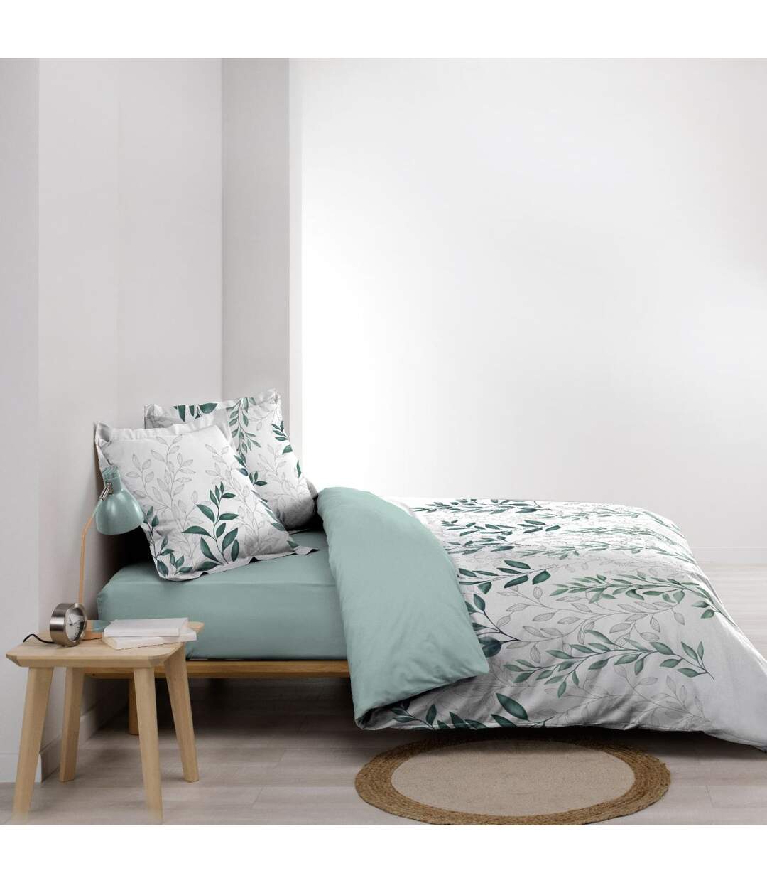Parure de Lit 3 Pièces Wendy 240x220cm Vert-3