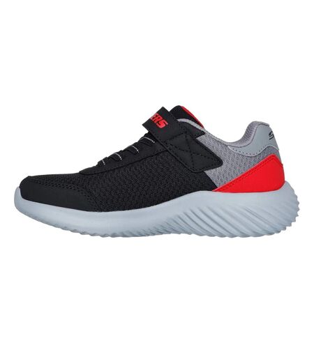 Mens bounder trainers black/red Skechers