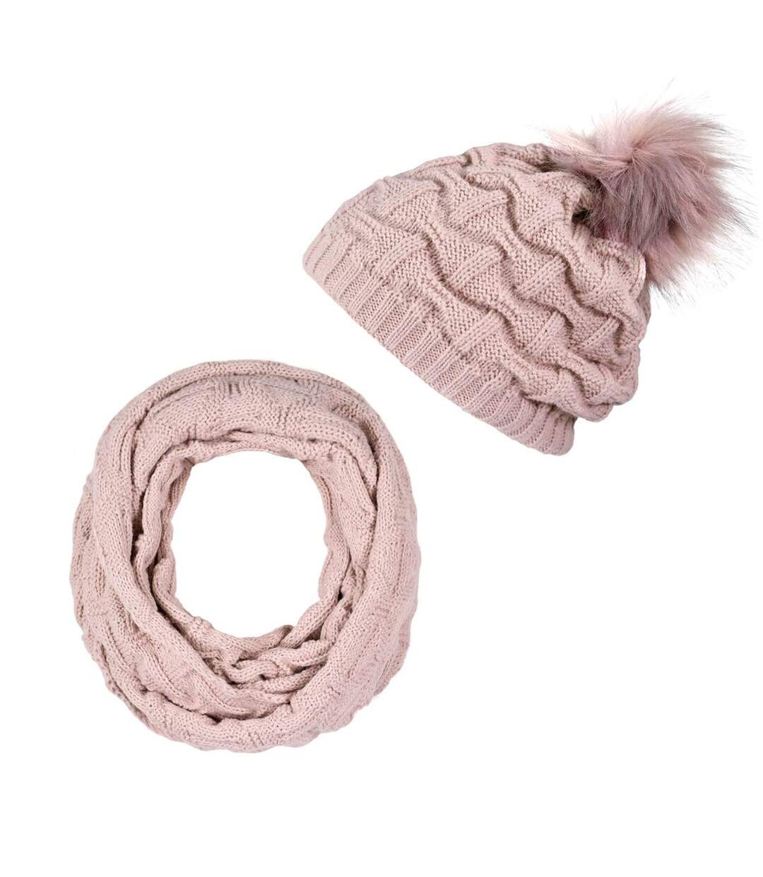 Snood et bonnet Nora  - Fabriqué en UE-1