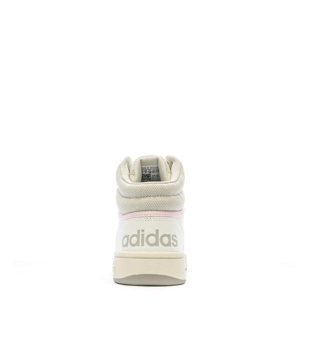 Baskets beige/rose femme adidas hoops 3.0-3