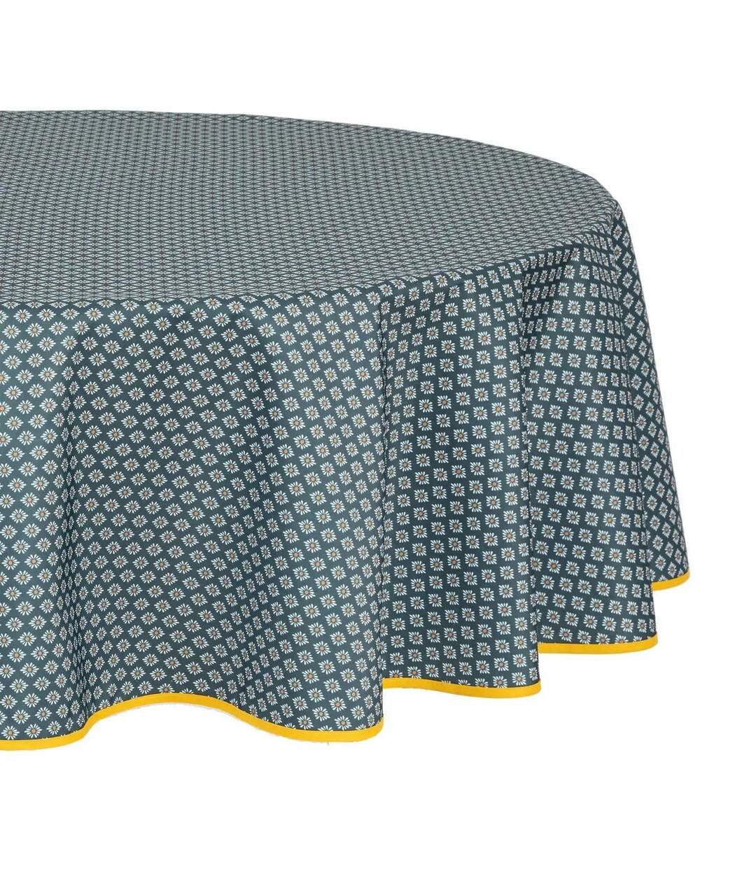 Nappe Antitache Imprimée Alya 180cm Bleu Foncé-1