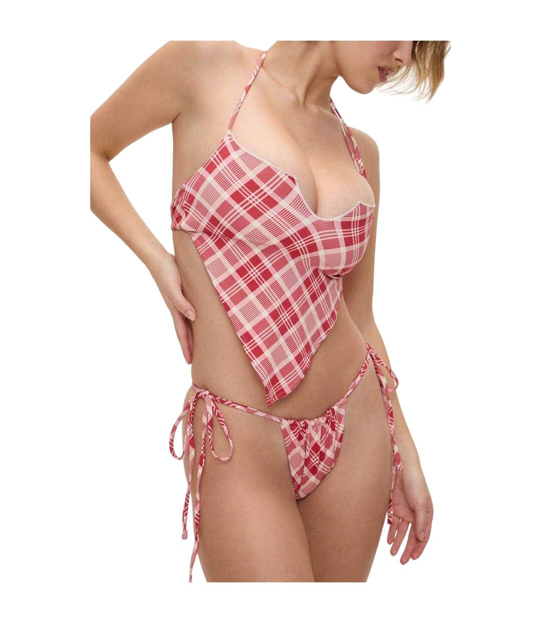 Bas De Maillot De Bain Bella Hadid Femme Rouge Frankies Bikinis-4