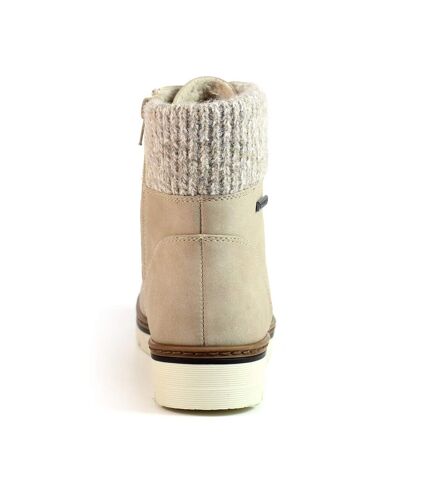 Bottes d´hiver wolfsburg femme beige gris Lunar