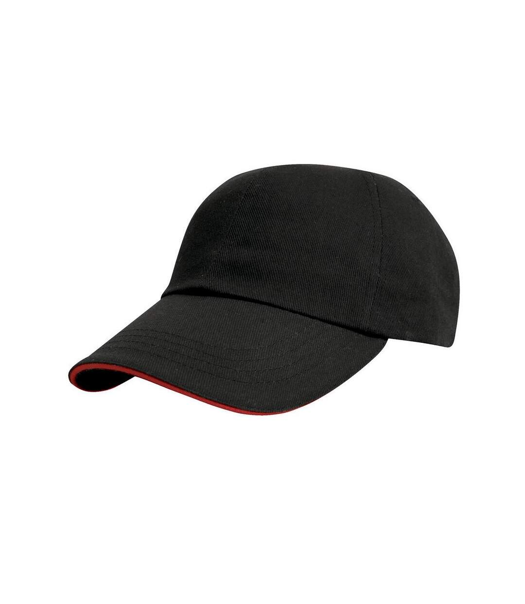 Casquette De Baseball Noir Rouge Result Headwear-2
