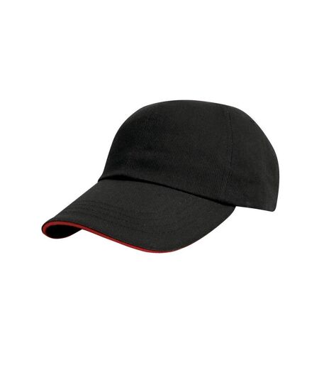 Casquette De Baseball Noir Rouge Result Headwear