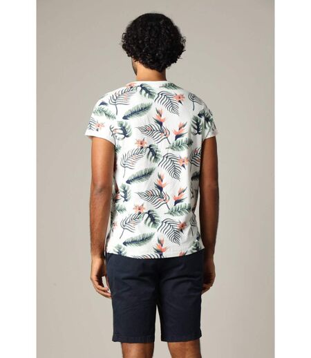 T-shirt tropical en jersey de coton à manches courtes NUBIE