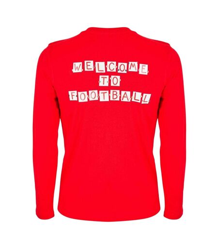 Mens Performance Long-sleeved T-shirt Red Puma