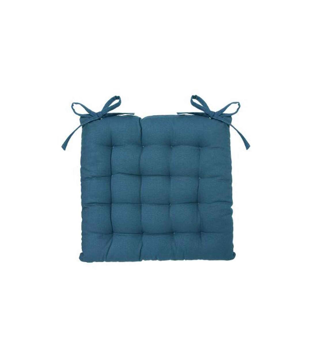 Galette de Chaise Loria 38x38cm Bleu Canard-1